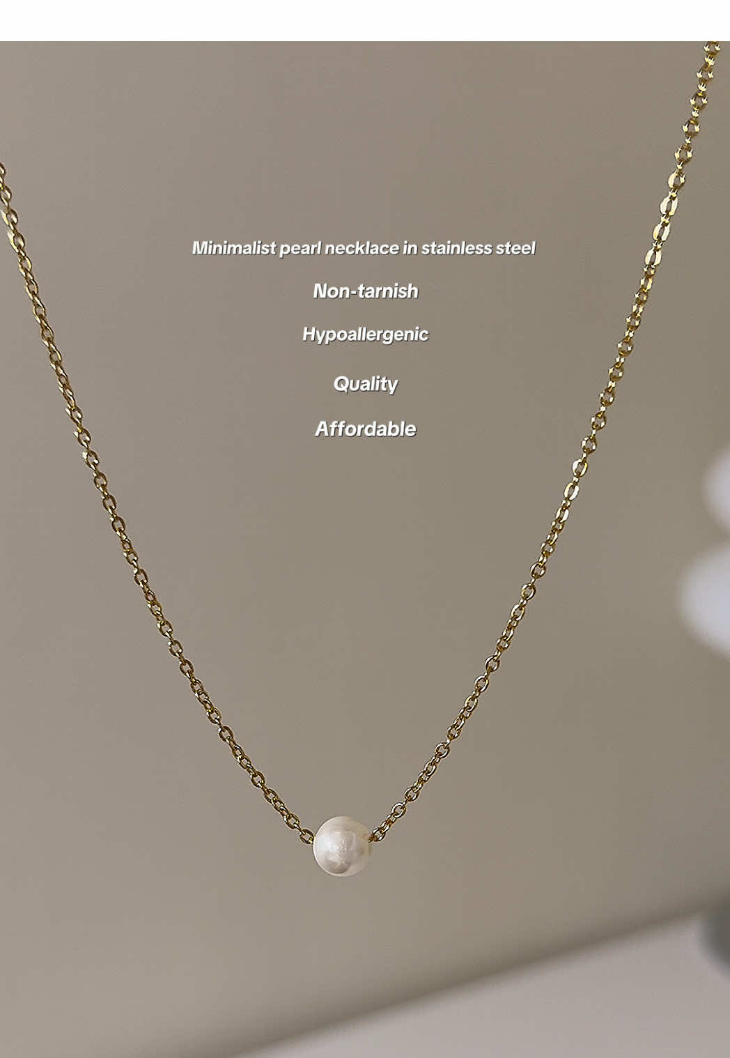 perfect for everyday wear 💫 @shop.callie #shopcallie #callienecklace #necklace #necklaceforwomen #necklacerecommendations #goldnecklace #jewelry #necklacenontarnish #necklacehypoallergenic #pearlnecklace #fyp 