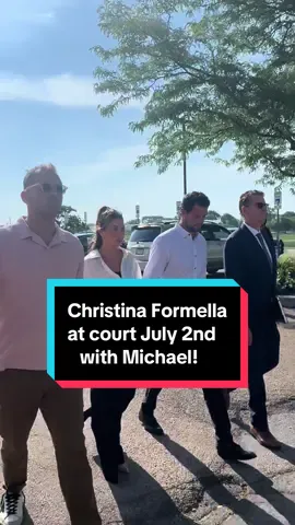 Christina Formella arrived to court today with her husband, Michael, at her side holding her hand! #fyp #foryou #crime #truecrime #viral #illinois #teacher #court #update #news #xyzbca