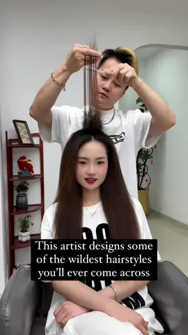 Meet a creative hairstylist who turns hair into breathtaking sculptures-shaping everything from hats and snakes to underwater creatures and more. Merging imagination with fashion, every design is a surreal masterpiece you can wear. Artist: zhaoyining6688/龙叔(创意造型) on Douyin #art #hair #artist #talent