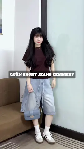 Quần short jeans Cemmery #xuhuong #viral #fpy #quanjeanngo #cemmery 