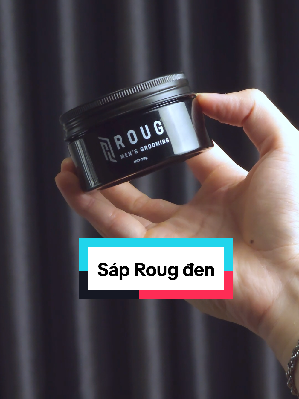 Sáp vuốt tóc Roug đen cho tóc mỏng #holesvn #tocnamdep #sapvuottoc 