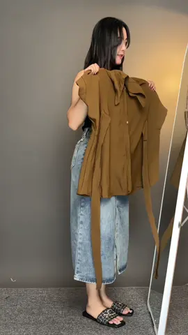 Atasan wanita blouse kemeja ada pilihan size jumbo,kemeja tali pinggang #rekomendasioutfit #blouse #kemejawanita 