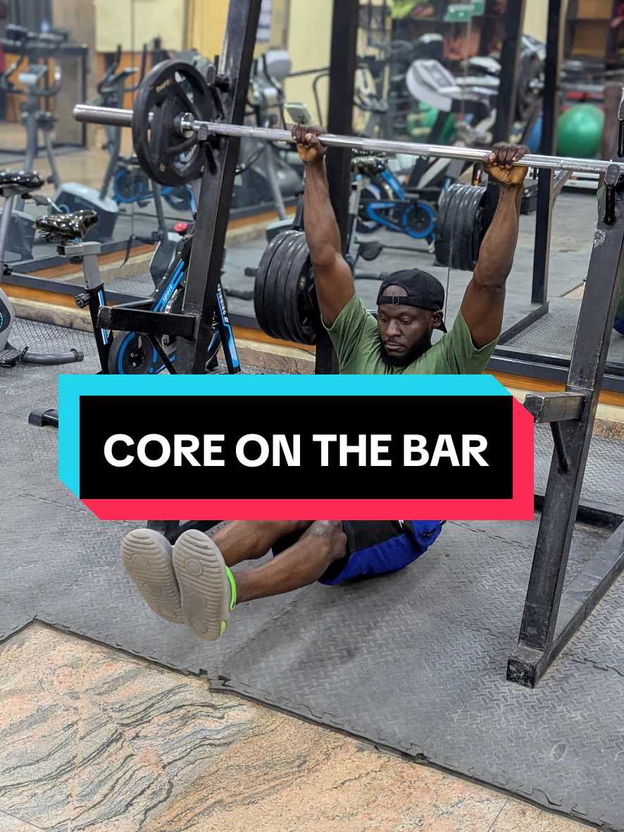 Doing Core On The Bar Is One The Best Way To Build Your Abs And Also Your Lats, Forearms And Callouses At The Same Time. #Fitness #akbarfitness #viral #fyp #core  @_fitdocmuby_ 