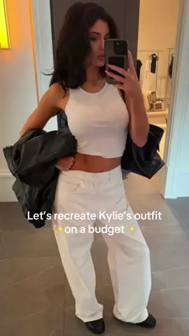 IMO I ate….for a fraction of the cost!  Links to everything I’m wearing in my LTK in bio!  Obv @Kylie Jenner absolutely slayed as well💋 #recreatealook #grwm #casualoutfits #casualstyle #styleinspo #kyliejenner #lowrisejeans #baggyjeans #whiteoutfit #style #OOTD #ootn #fypppp #bodypositivity #grwmreel #viralreel #viralsound 