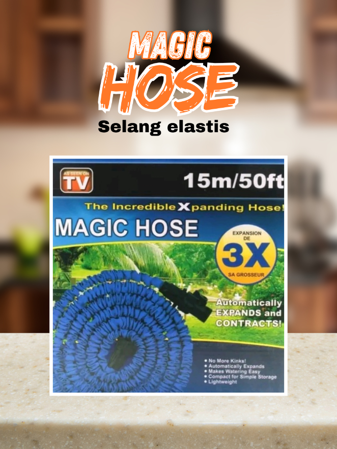 Magic hose, selang elastis anti ribet #magichose #perabotanrumahtangga #perlengkanrumahtangga #selang #keranair #wastafel #fyp #fypage 