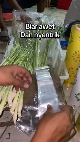 Antara percaya gak percaya, serai dikemas gini lebih cepet laku banyak untuk ecer #sayurfresh #serai #kemasanpacakging #fypage #bakul #pedagang #idea 