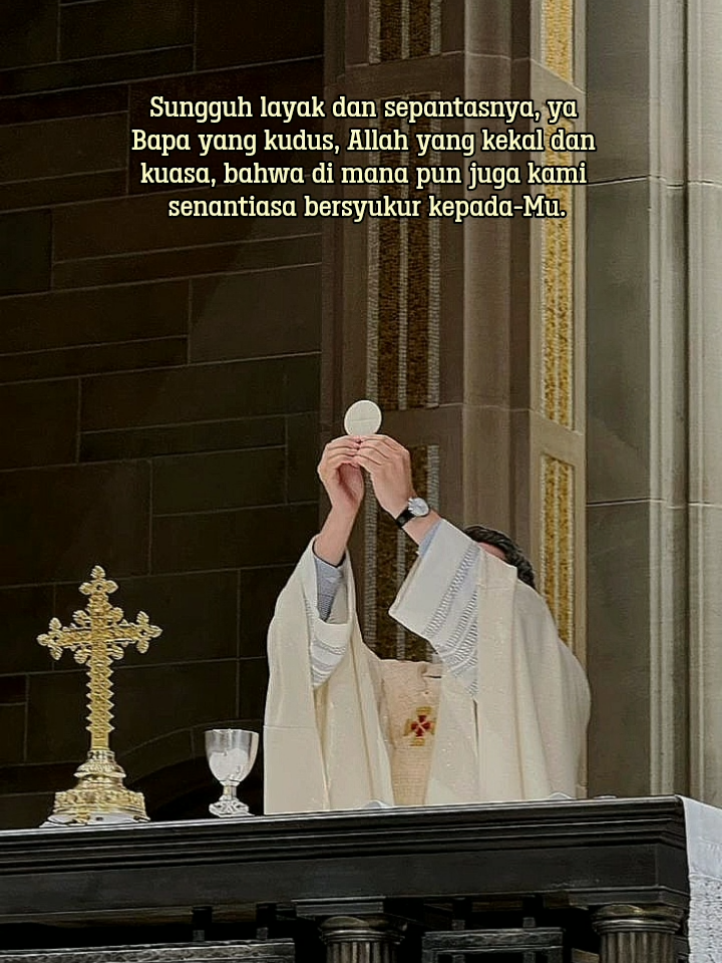 Prefasi.. menuju Doa Syukur Agung, momen paling sakral dalam liturgi ekaristi. #yesusjuruselamatku 