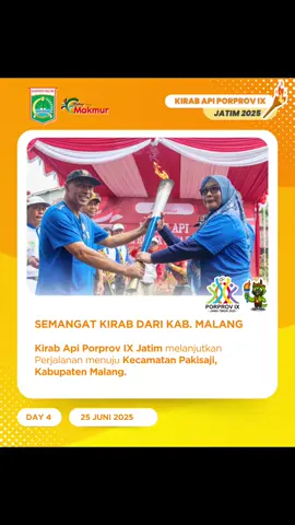 🔥 KIRAB API PORPROV IX JATIM 2025 – HARI KEEMPAT 🔥 Swipe untuk melihat momen-momen istimewa di hari terakhir Kirab Api di Kabupaten Malang! Rabu, 25 Juni 2025 📍Kirab Api melanjutkan perjalanan pagi itu ke Kecamatan Pakisaji. 📍 Singgah di Kecamatan Wagir, Dau, hingga Karangploso. 📍 Sambutan antusias masyarakat di sepanjang rute, penuh semangat mendukung suksesnya Porprov IX. 📍 Jadi bukti semangat kebersamaan, sportivitas, dan persatuan dari Kabupaten Malang untuk Jawa Timur. 🔥 Besok, Kirab Api akan melanjutkan perjalanan ke Kota Malang dan Kota Batu. Kobaran semangat tak akan padam! 💬 Foto mana yang jadi favoritmu di perjalanan hari keempat ini? #PorprovJatim2025 #KirabApiPorprov