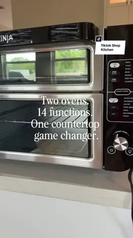 If you’ve ever wished for an extra oven… this one’s for you 🍕🍗🍞 The Ninja 14-in-1 Double Oven gives you TWO cooking spaces in one compact appliance each with separate temps & timers! ✅ 14 cooking functions ✅ Air fry, roast, bake, toast, proof, dehydrate & more ✅ FlexDoor lets you cook full meals & snacks at the same time ✅ FREE shipping + easy returns on TikTok Shop This thing is a countertop powerhouse and it’s officially my new favorite kitchen helper 💯 #ninjaoven #ninjakitchen #kitchenmusthaves #kitchenappliances #doubleoven #tiktokshopfinds #cooksmarter #airfryerrecipes #mealprep #kitchenupgrade #themullinocoop #tiktokshopcreatorpicks #dealsforyoudays