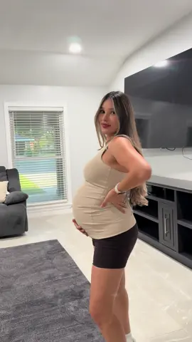 Loving this Maternity tank from @poshdivah 🤎🥰 #maternity #poshdivahmaternity #MomsofTikTok #3rdtrimester 