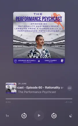 Latest episode - it’s great!  #focusperform #arcope #sport #performance #pressure #psychology #stress #anxiety #motivation #confidence #coaching #podcast #podcastsofinsta #business #performance #ThePerformancePsychcast #support #toughconversations #mind #sportingbounce  #appliedpractitioner #Science #sport #flow  #football #coaching #academy #MentalHealth #environment #trauma #PTSD #stress #coping 