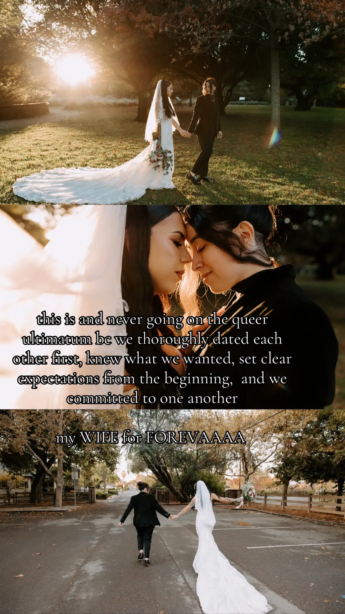 she also proposed 3x #queerultimatum #wlw #lgbtq #ultimatumqueerlove #marriedlife #baygays #gaytiktok #loveislove🏳️‍🌈 
