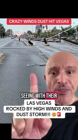 Vegas rocked by strong winds, and dust storm.  What is going on?! 🤯🤔 #lasvegas #trending #storm #weather #nature #fyp #scary #crazy #foryou #thoughts #viral #comment 