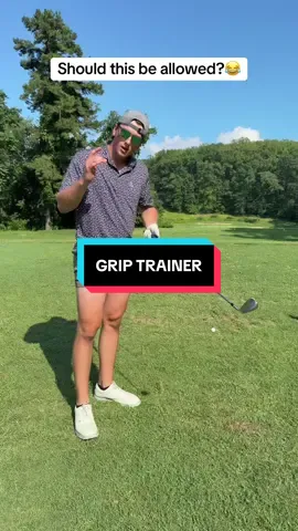 Not sure this is allowed but it will get your grip right #fyp #golf #viral #golfswing 