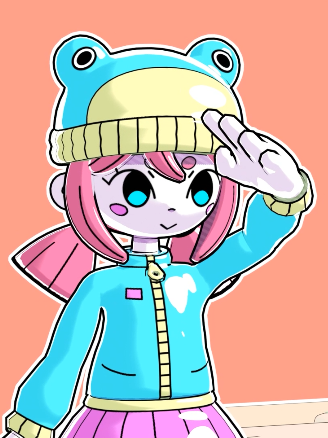 She was just a placeholder character in a very early build of Minecraft, but Rana's design is so cute!! ^^ #Minecraft #blender #3danimation #fyp 