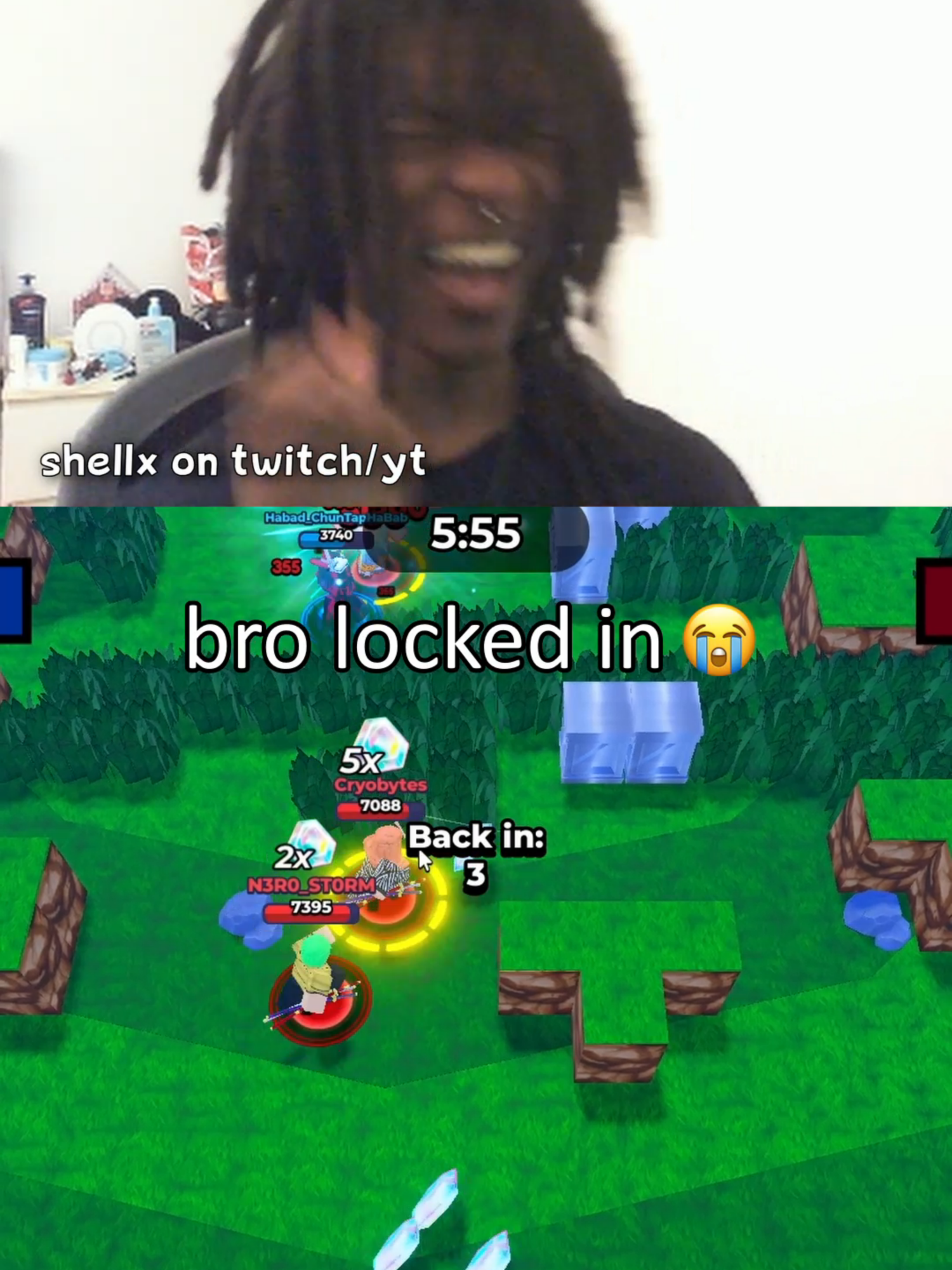 The end though 😭🕊️- Shellx on yt/twitch #shellx #jumpstars #roblox anime brawl stars