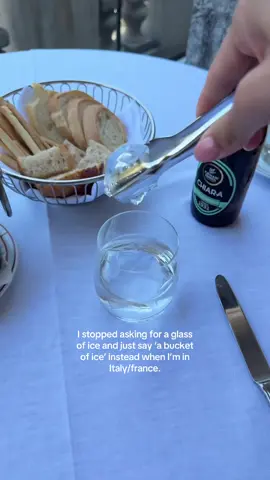 How to get an iced cold glass of water when in Europe 