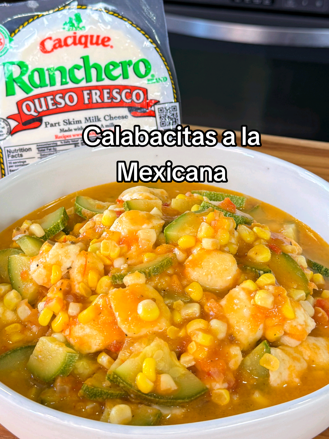 #ad Calabacitas a la Mexicana con Queso Fresco. This easy and flavorful summer recipe is one of my favorites 🥰 and I’ve partnered with @Cacique to make it even better! I top my Calabacitas a la Mexicana with Cacique’s Ranchero brand Queso Fresco, which adds a cool, creamy balance to the bold summer flavors 😋 Perfect as a light main dish or a delicious side for your next summer meal! CALABACITAS ALA MEXICANA INGREDIENTS: For the salsa: ► 2 roma tomatoes ► 1 jalapeño ► 1 cup of water ► 1/2 small white onion ► 2 garlic cloves ► Salt to taste For the calabacitas: ► 1/2 small white onion ► 2 corn on the cob ► 1/4 tsp black pepper ► 2 roma tomatoes ► 1/4 tsp oregano ► Salt to taste ► 3 calabacitas or Mexican squash ► 10 oz cubed Cacique brand Ranchero Queso Fresco #CaciqueFoods #AuthenticFlavor #RealMoments #summertimeeats #calabasas #foryoupage #foryou #recetas #recetasfaciles #EasyRecipe #mexicanfood #calabacitas #recetasdemimama