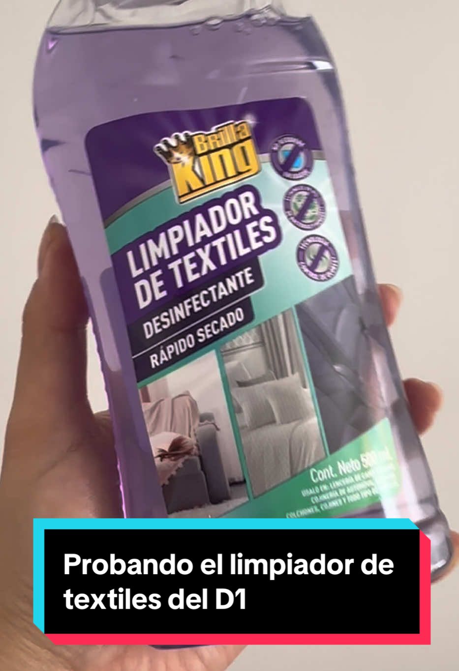Probando el limpiador de textiles del D1 @tiendasd1oficial #foryou #d1 #tipsdelimpieza #limpiezadecasa #hogar #creatorsearchinsight 