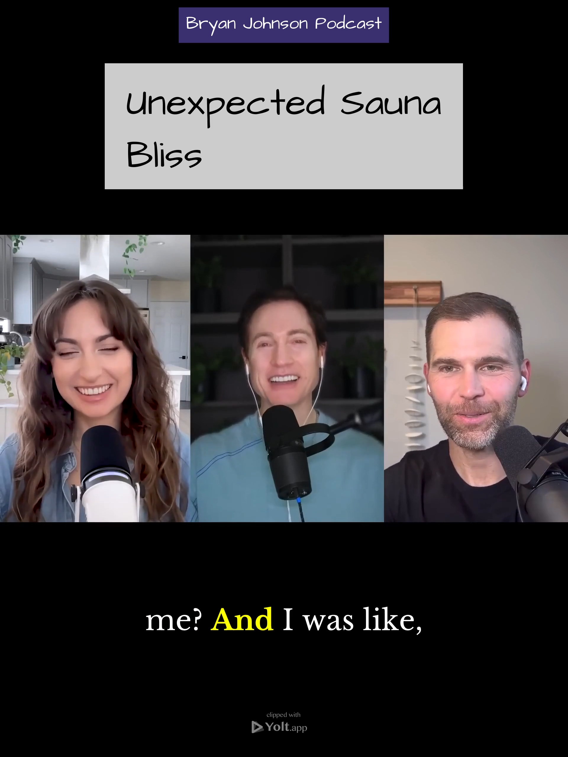 Unexpected Sauna Bliss - Bryan Johnson Podcast #heat #experience #sauna #hrv