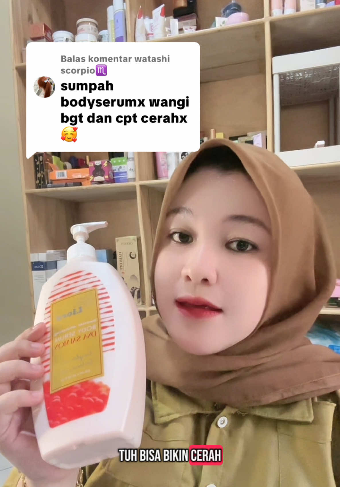 Membalas @watashi scorpio♏️ makacii kak 🫰🏻💖 #liora #liorabeauty #bodyserumviral #bodyserumdnasalmon 