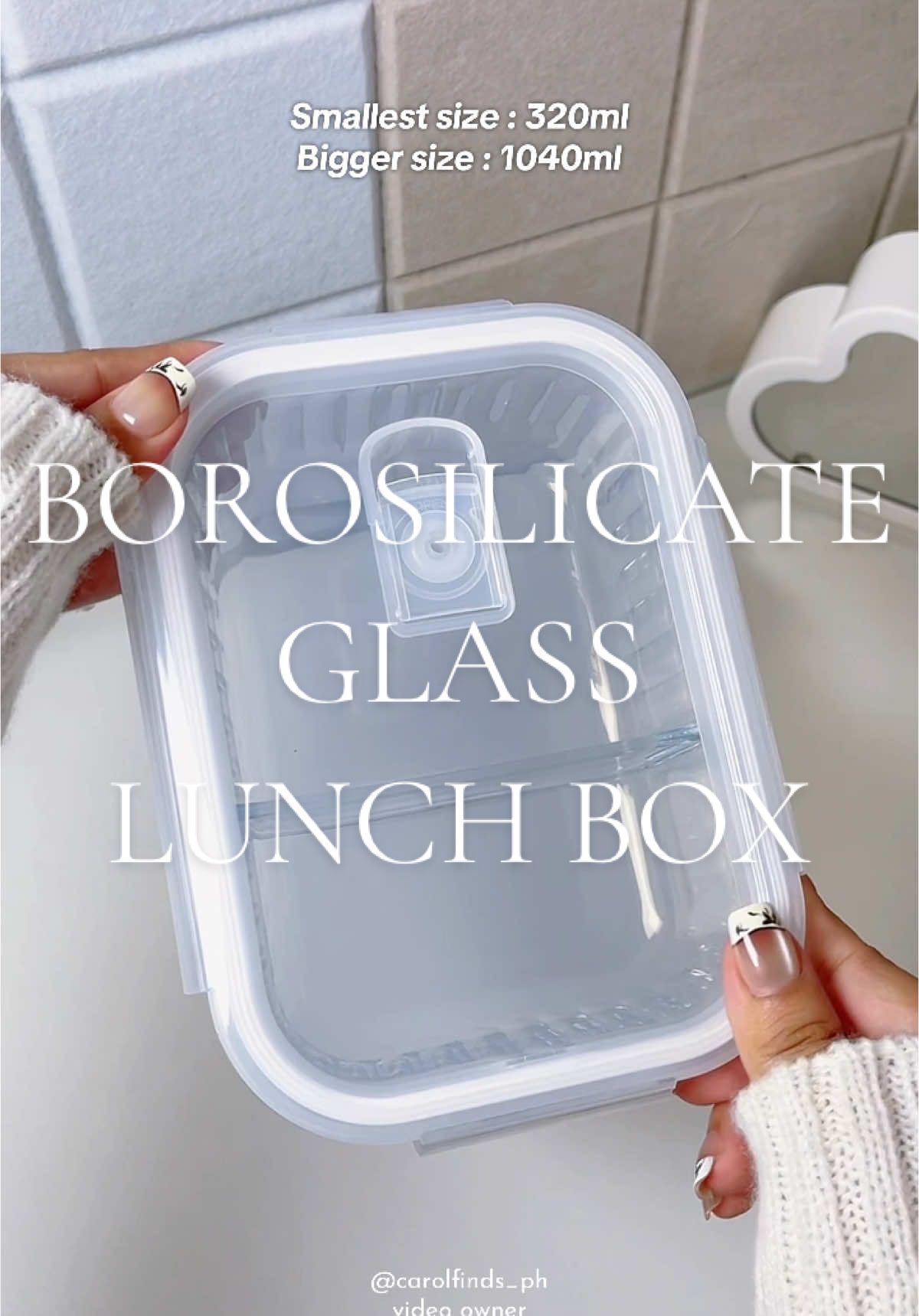 Borosilicate Glass Lunchbox! Microwaveable and Freezer Safe. Available in transparent or with color #lunchbox #lunchboxideas #borosilicate #glasslunchbox #transparent #microwavable #bpafree #foodstorage #foodkeeper #kitchenware #householdproducts #recommendations #fypviral #fyp #foryou 