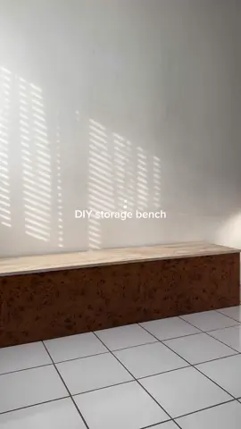 easy DIY storage bench for my dining area :) #diyhome #homedecor #apartment #bench #DIY 