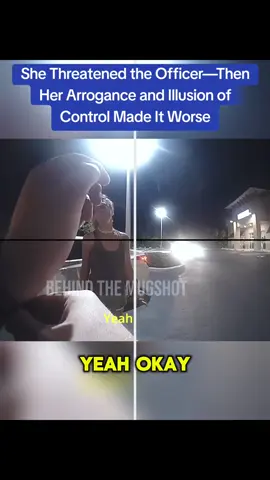 She Threatened the Officer—Then Her Arrogance and Illusion of Control Made It Worse#cops #copsoftiktok 