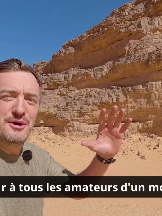 Des peintures rupestres vieilles de 7000 ans dans le désert algérien #algerie🇩🇿 #desert #voyage #sahara #touareg