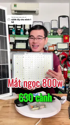 Trả lời @vũ Đèn mắt  ngọc kim cương 800w chỉ 630 cành#hiepxaykenh8 #dennangluongmattroi #dennangluongmattroichinhhang #dennangluong #dennangluongmattroigiatot 