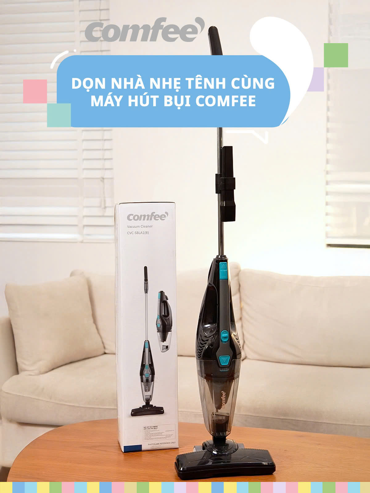 Dọn nhà nhẹ tênh cùng máy hút bụi cầm tay Comfee CVC-SBLA1(B) #Comfee #Comfeevietnam  #mayhutbuicomfee #ComfeeCVC-SBLA1(B) #CVC-SBLA1(B)