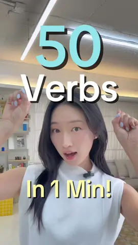 These are 50 essential Korean verbs you NEED to know!!! The next step? Learning how to actually use them in conversation by conjugating them into natural, speakable forms 👀✨ Only 3 days left to sign up for my July Korean classes! Don’t miss your chance to join the last round of summer classes! ❤️ . . #edutainer #korean #koreanculture #korea #koreatravel #koreanlesson #koreanlanguage🇰🇷 #한국어 #koreanteacher #koreanclass #learnkorean #koreanvocab #learnkoreanwithme #koreanexpressions #koreanverbs #koreannouns #koreanadjectives 