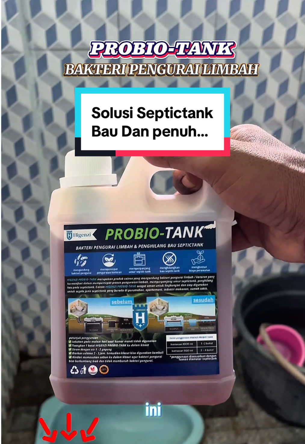 WC mampet ga usah panggil sedot tinja, cukup pakai PROBIO-TANK harganya murah pengaplikasiannya peaktis dan menghilangkan bau tidak sedap di kamar mndi anda… #promo #probiotank #higenzi #wcpenuh #septictankpenuh #wcmampet #wcbau #solusiseptictankpenuh #bakteri #biotank #pembersihwc #pengharumkamarmandi #penguraitinja #antisumbatwc 