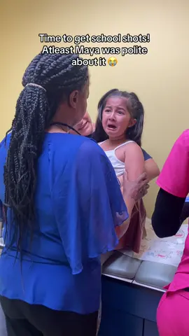 She ended up getting three shots and blood drawn in one day. My poor baby came in just for a physical 😩 #babies #toddlers #toddersgettingshots #kidgetsshots #kidsgetvaccinated #kidsatdoctor #doctorsvisit