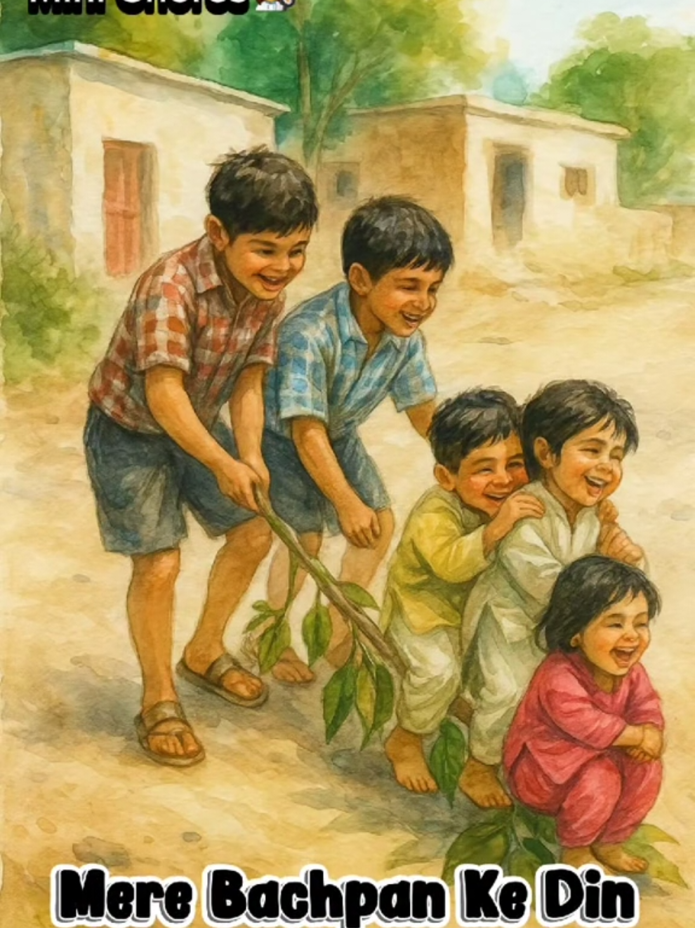 When i was making it, it made me cry  میرے بچپن کے دن #aivideos #fyp #pakistan #aiart #bachpan #viralvideos #childhood 