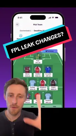 FPL leak HUGE changes 🤯 4 Forwards, 1 less chip & more! #fpl #fantasypremierleague 