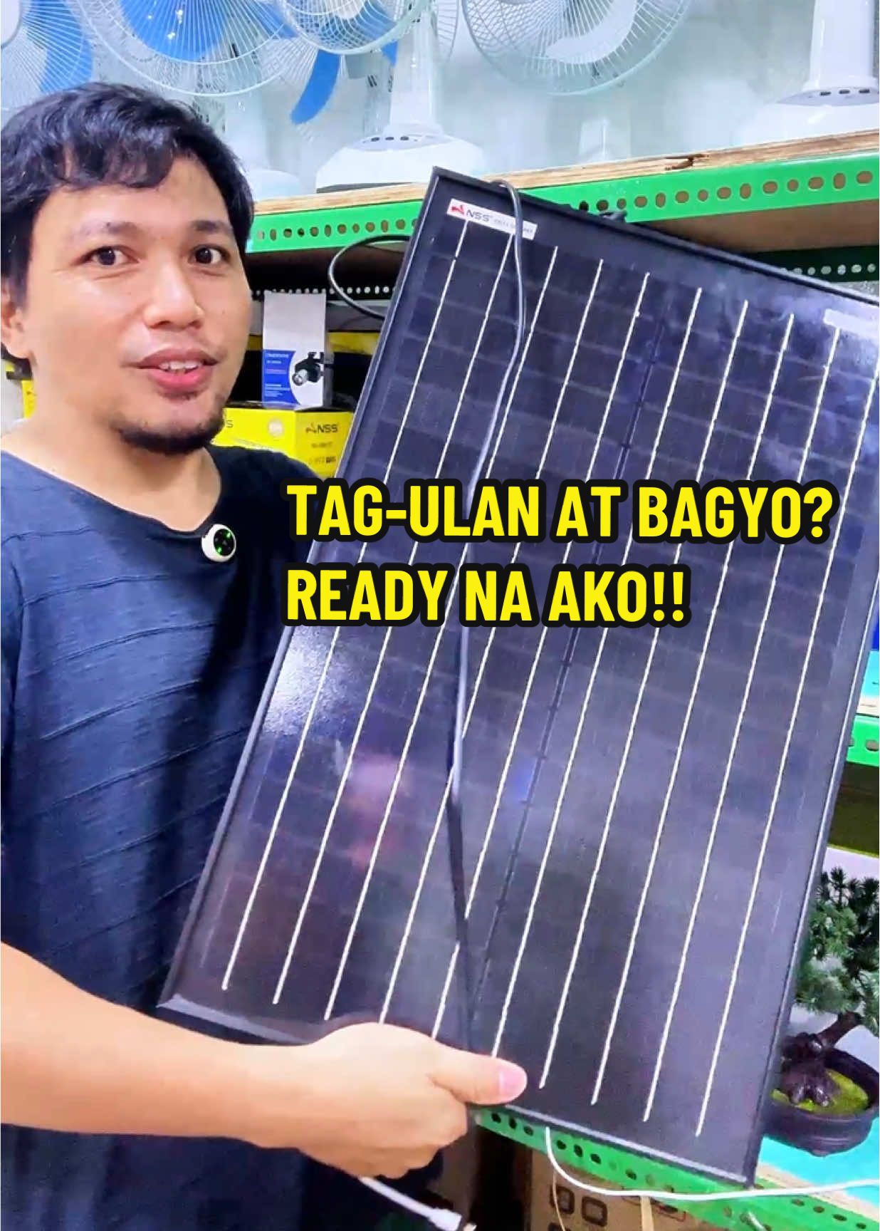 DAPAT LAGING ALWAYS READY!! #portable #brownout #solarenergy #fyp #tiktoktools #campingtools #brownouttools #tipidtips #kuryente #power 