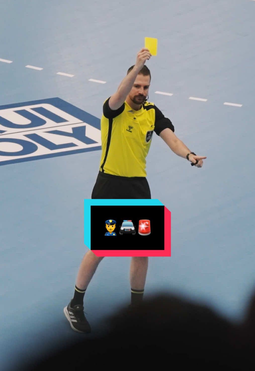 Nooooooooo la polizia 👮‍♂️​ #LiquiMolyStarLigue #handball #sportsTikTok #referee #polizia #tungtungsahur 