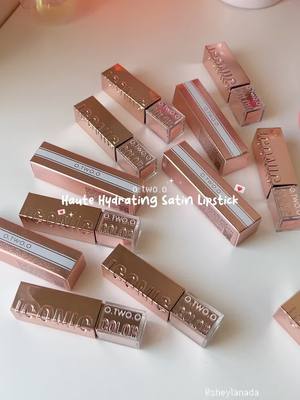 10/10!! Satin gloss finish sooo pretty⋆˙⟡ @otwoo.id  #otwooid #otwoo #otwoolipstick #makeup #glossylipstick #otwoosatinlipsitck #swatches 