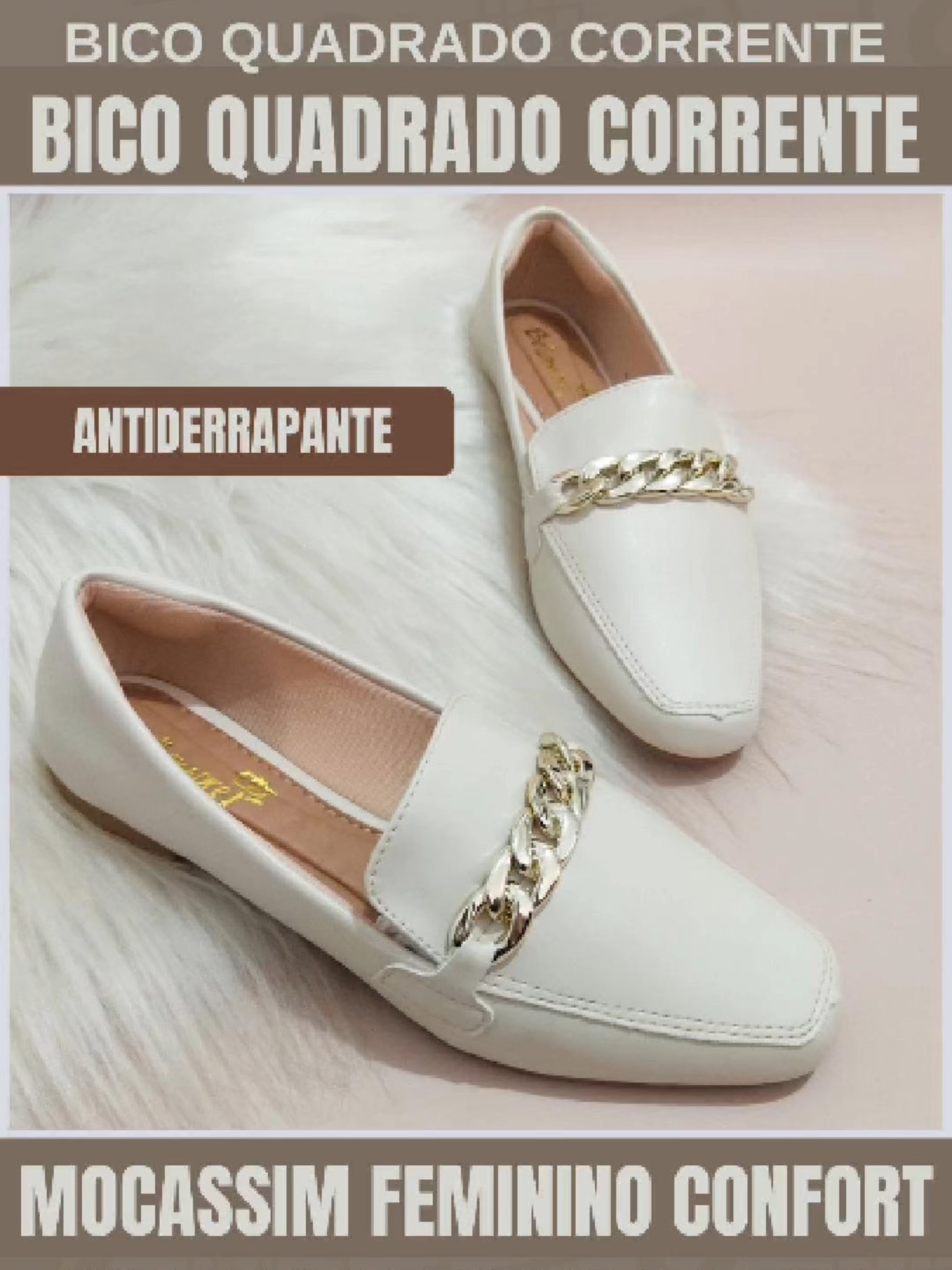 👠 Achado da vez! Mocassim Feminino Confort Bico Quadrado com Corrente ✨ Estilo, conforto e elegância em um só calçado! 🔥 Promoção limitada! 💳 Cabe no bolso e no seu look do dia 😍 📦 Link na bio ou nos comentários! Corre antes que acabe! #MocassimFeminino #LookDoDia #Estilo #DicaDeModa #Mocassim