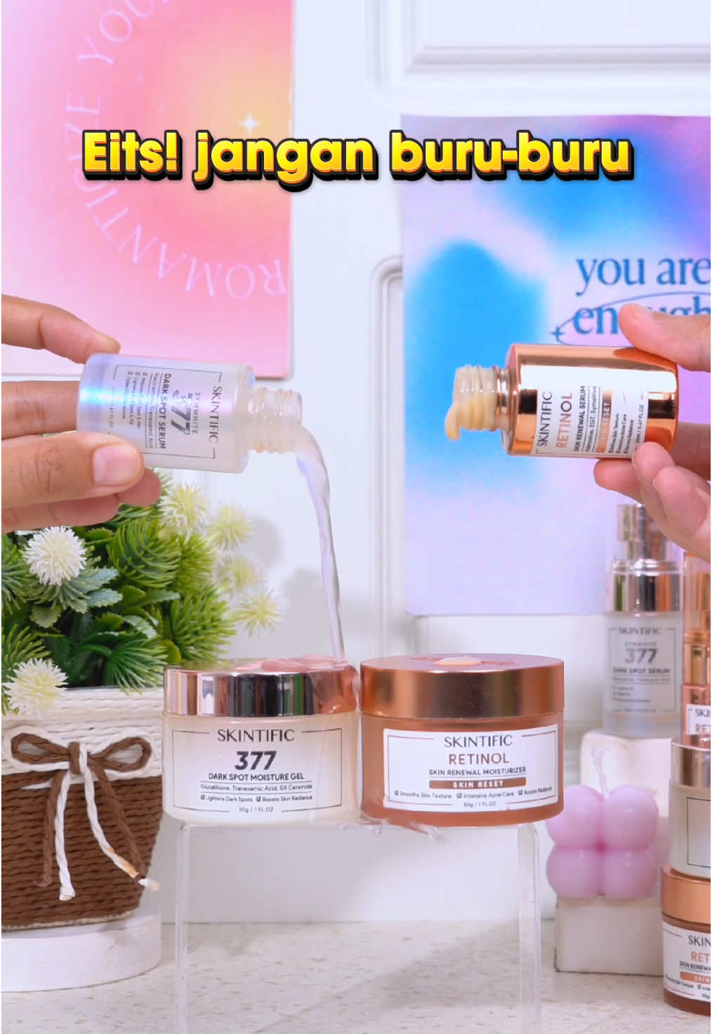 ❤️ SKINTIFIC 7.7 BIG SALE Riil cuyy hanya hari ini bundle Retinol + SymWhite jauh lebih murah dan hasilnya lebih mantul!😱  Apalagi rutin dipakai pagi dan malam. Yuk dapetin harga murahnya dan checkout 4pcs Retinol & SymWhite di TikTok live🎊 #skintific #diskonskintific #bigsale #RetinolSymwhite4pcsSet #Penuaandini #Jerawat #Noda #AntiAging #KulitCerah #Retinol #SymWhite377 #SET #beauty