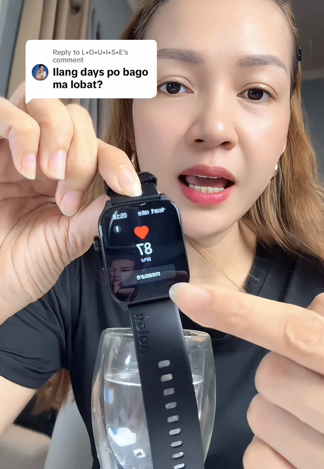 Replying to @L•O•U•I•S•E ginawan ko na video buti nag comment ka sis haha diko napansin matagal ko na pala gamit😁#aolonsmartwatchcurve3 #smartwatch #aolon 