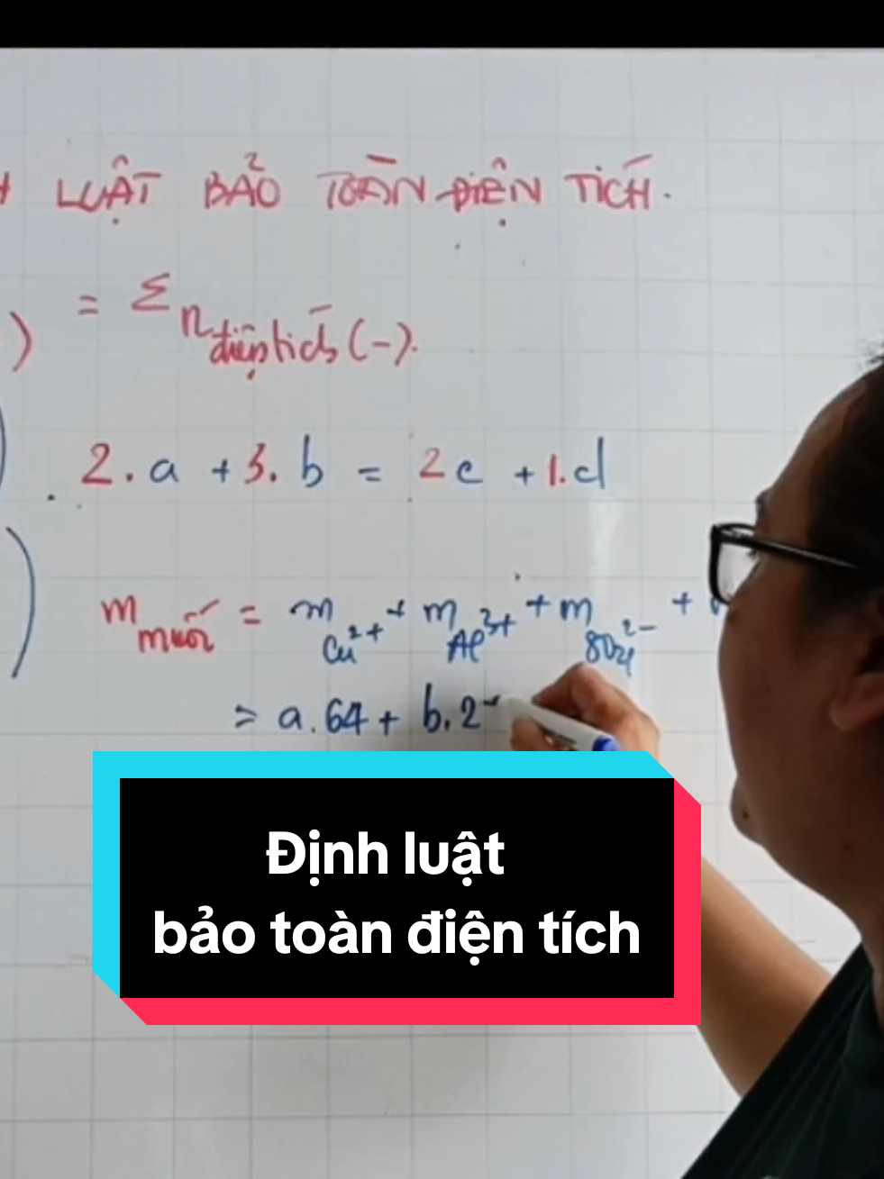 Hoá 11〡Bài toán về định luật bảo toàn điện tích. Áp dụng công thức là ra thôi nè.  #LearnOnTikTok #cotuyenhoala #xoamuhoahoc #xuhuong #thinhhanh #hoahoc11 #2k9 #bitex #casio880 #casio580 
