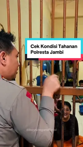 pantau kondisi tahanan yang berada di Polresta Jambi. . #boystory #boysutansiregar #poldajambi #kotajambi #poldajambiuntukrakyat #polrestajambi #kapolrestajambi #boysutanbinangasiregar #boysiregar 