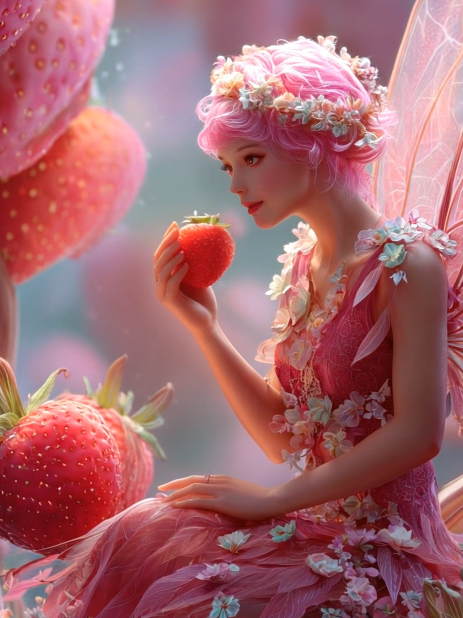 🍓🧚‍♀️ Tiny Fruit Fairies 🍋🍇✨ A perfect fairytale escape filled with color, cuteness, and fruity magic! #aiart #magicalvibes #AIfantasy #TiktokMagic #fantasy #enchantedfantasies #fyp #magicmoments #magical #fairytales #fairytale