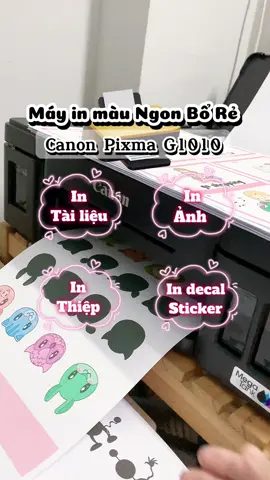Máy in màu Canon G1010  #mayinmaucanong1010 #canong1010 #canong1010printer #mayincanon #mayinmau #mayinmaugiare #máyinmàu #mayincanong1010 #canon #g1010 #inthiepcuoi #inthiep #inanh #inanhgiare #indecal #insticker #hoclieuchobe #hoccungcon #tailieuhoctap #tailieuchobe #hoccungbe 