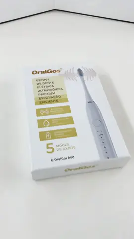 Sinta a experiência! Unboxing completo da escova elétrica OralGos ⚡🦷#oralgos #escovadedente #escovaeletrica 