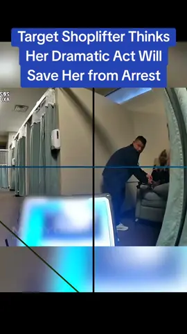 Target Shoplifter Thinks Her Dramatic Act Will Save Her from Arrest #cops #police 