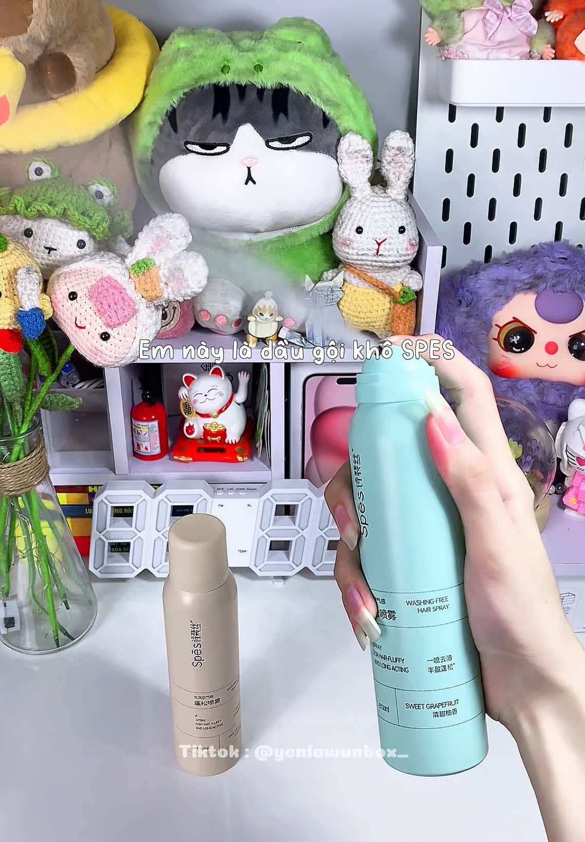 Unboxing dầu gội khô SPES #daugoikho #tocbet #lamdep #lamdepkhongkho #yenlawunbox #xuhuong #fypシ゚viral🖤tiktok #unboxing 