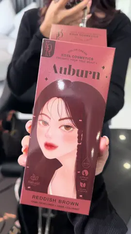 💆🏼‍♀️ Reddish Brown💖 พื้นผมไม่ได้ฟอกแต่เป็นผมที่ผ่านการย้อมมาก่อน จะออกมาเป็นสีนี้แล้วแต่พื้นผมของแต่ละคนนะคะ #kotacolorcream #kotacosmetics #kota  #ครีมย้อมผม 